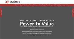 Desktop Screenshot of musashi.co.in